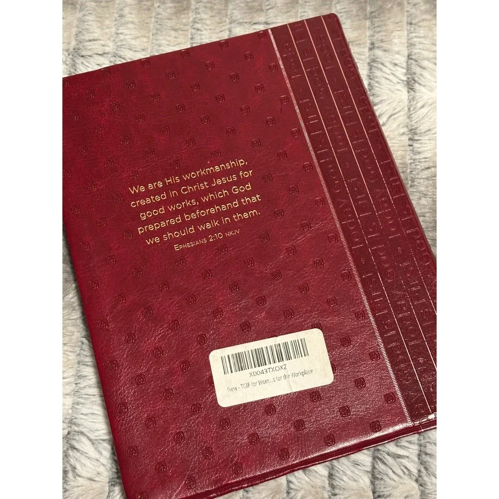 TGIF for Women 365 Daily Devotions for the Workplace Burgundy Faux Leather Book